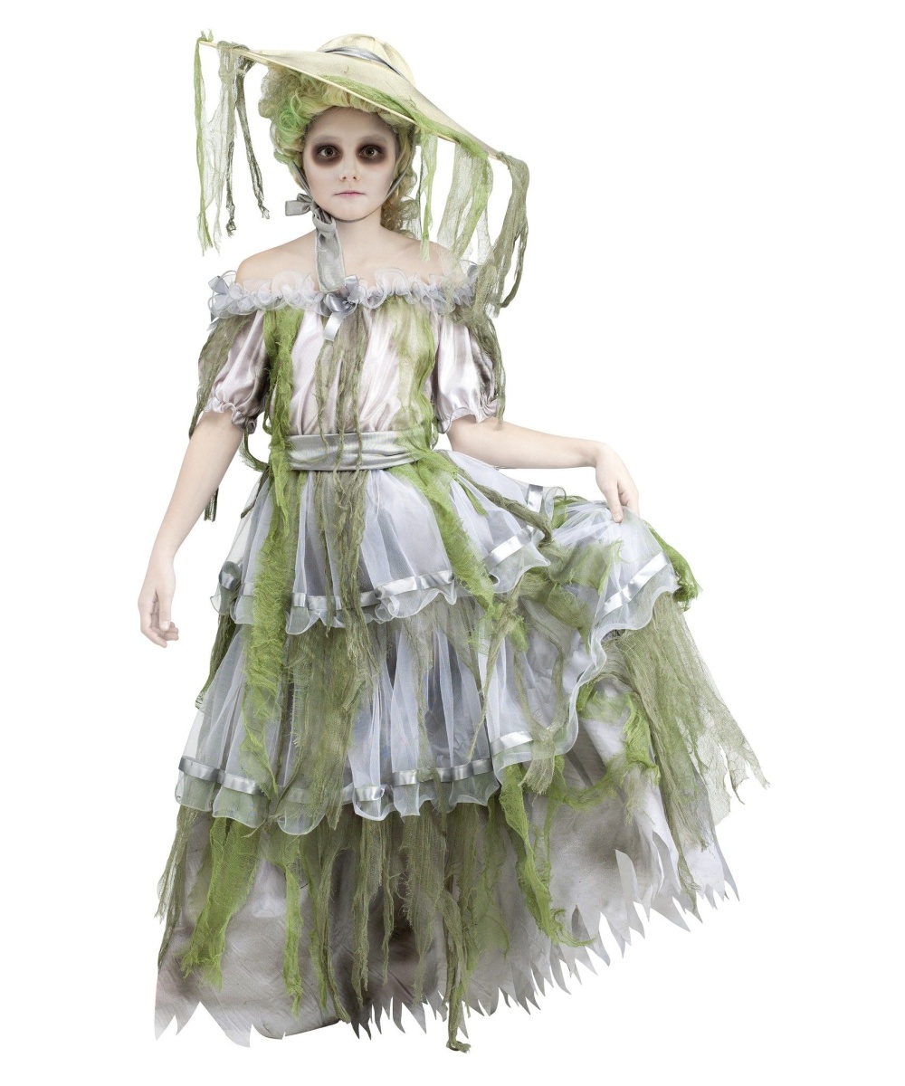  Girls Zombie Southern Belle Costume