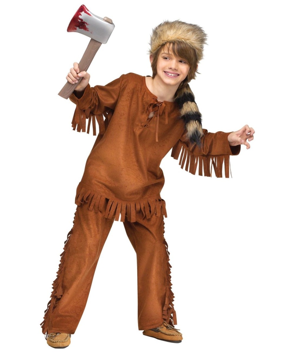  Kids Wild Frontiersman Costume