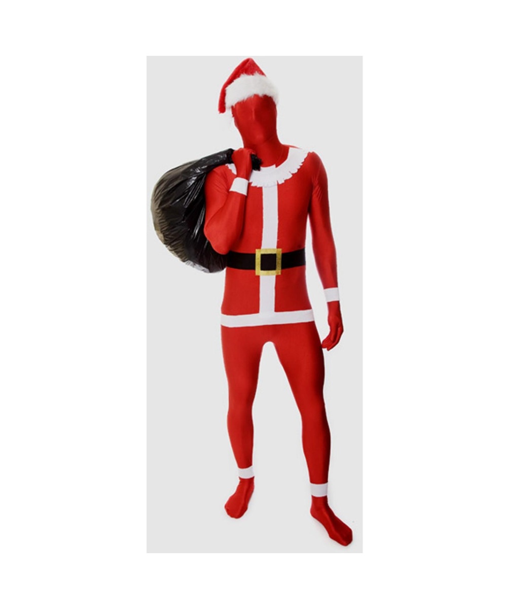  Mens Santa Claus Morphsuit Costume