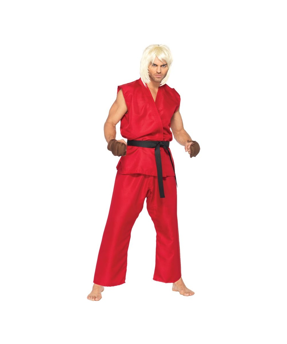  Mens Street Fighter Ken Costume