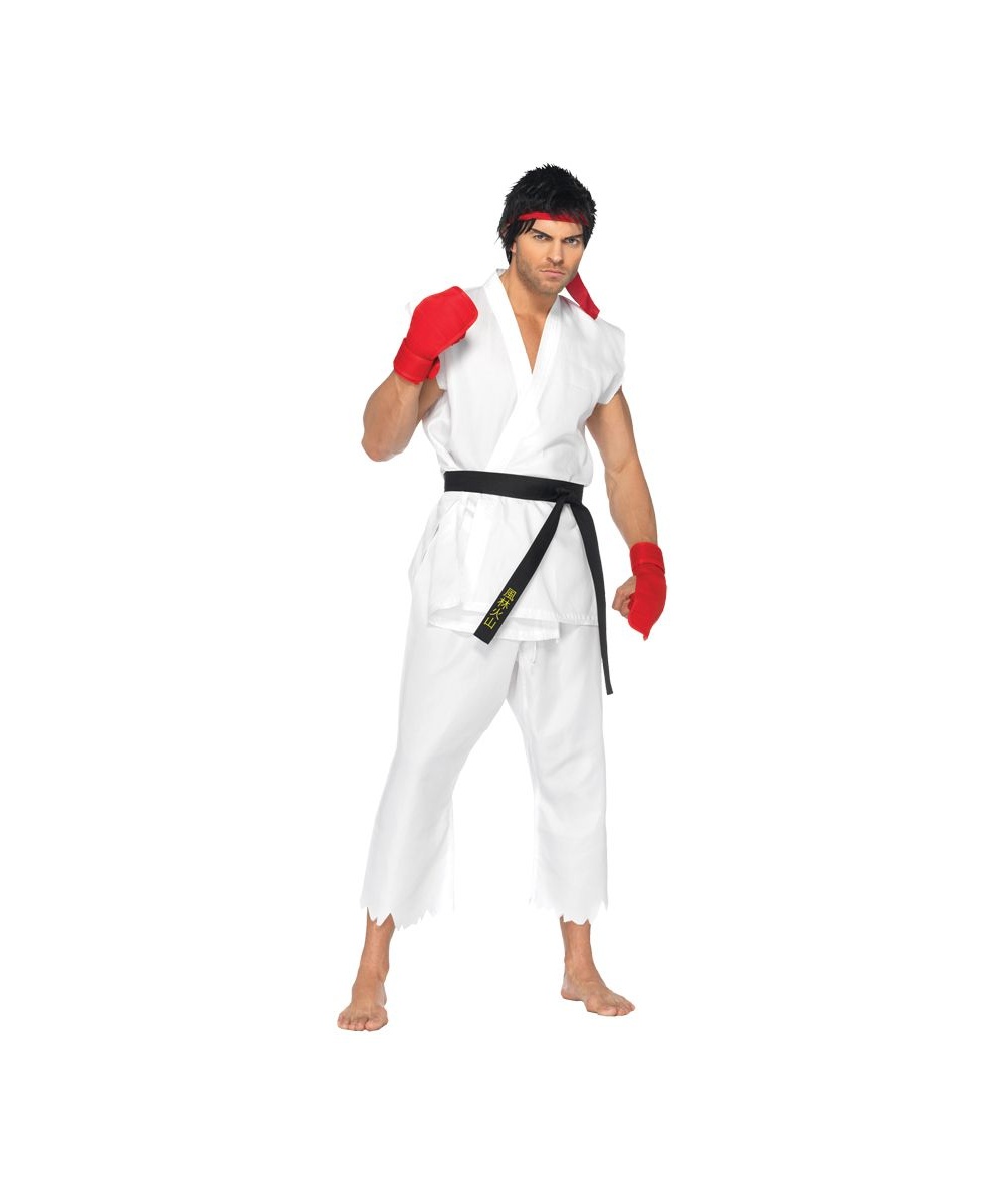  Mens Street Fighter Ryu Costume