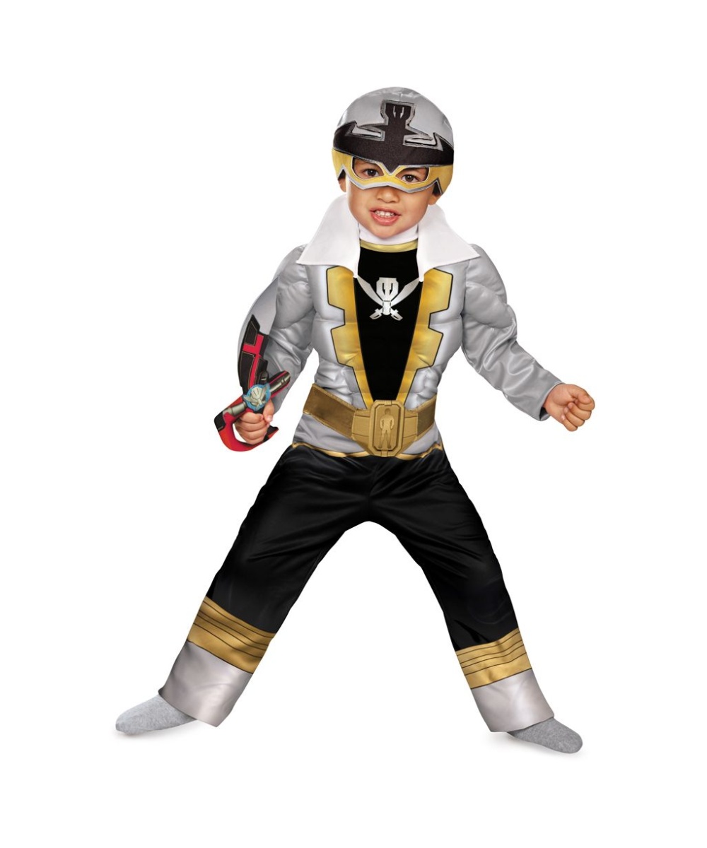 Silver Ranger Megaforce Boys Costume