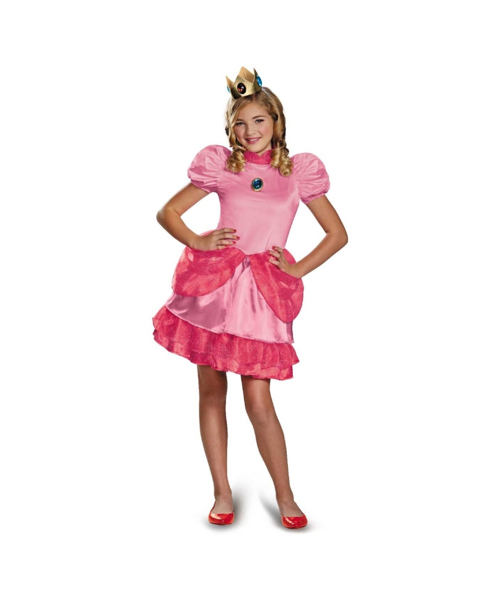  Super Mario Princess Peach Costume