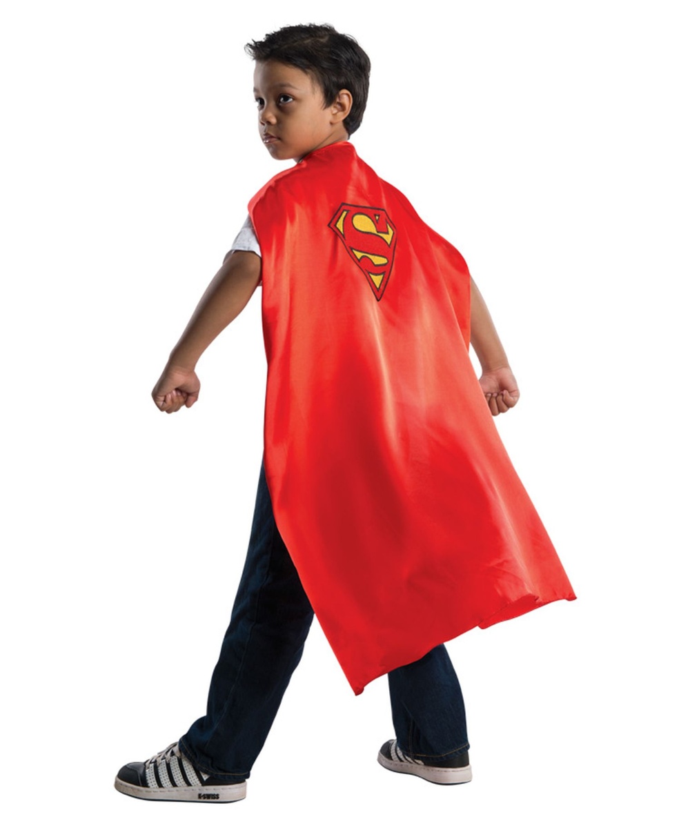  Superman Kids Costume Satin Cape