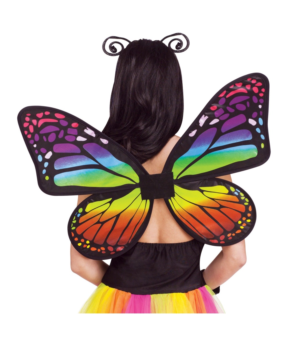 Womens Rainbow Butterfly Wings