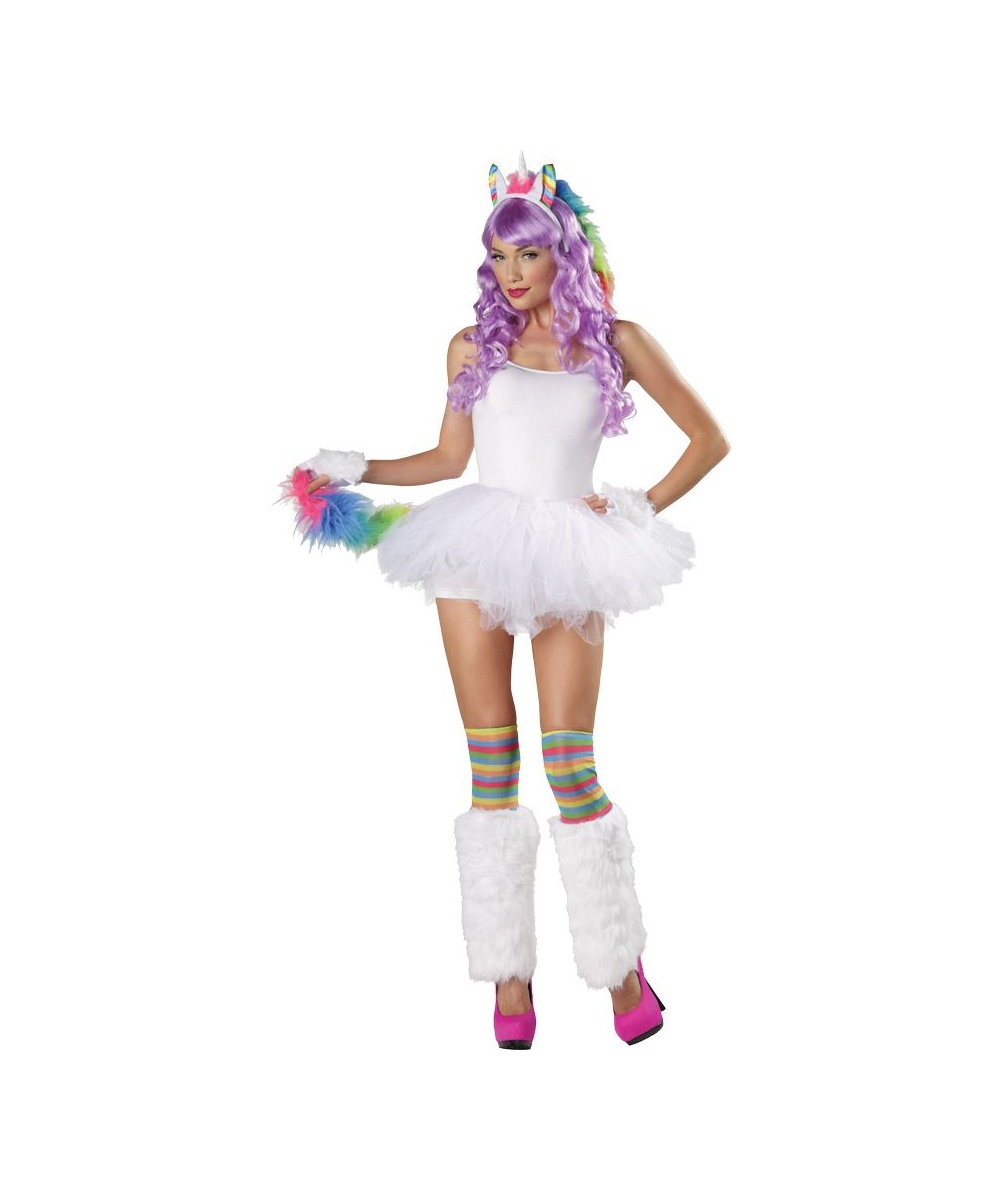  Womens Rainbow Unicorn Costume Kit