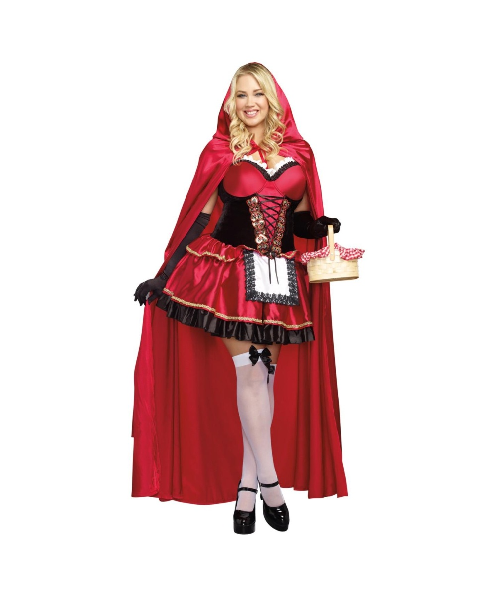  Womens Red Riding Hood plus size Costume