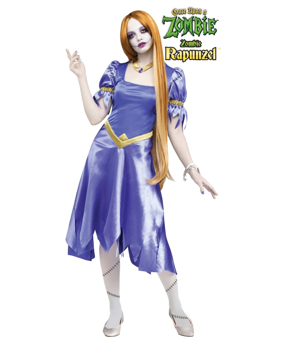 Womens Zombie Rapunzel Costume