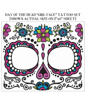 Face of Death Day of the Dead Tattoo