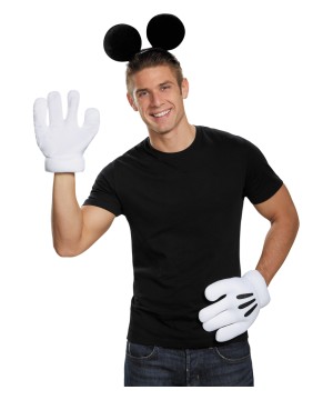 Mickey Mouse Ears and Glove Set