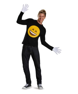 Emoticon Stick on Smiley Face Costume Kit