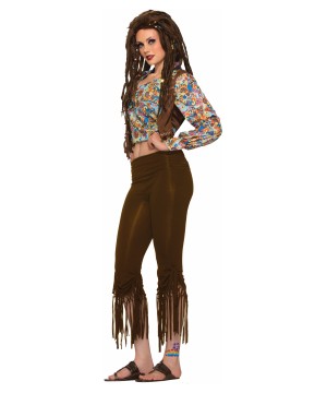 Womens Fringed Hippie Pants