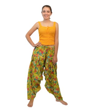  Womens Patiala Salwar Green Indian Pants