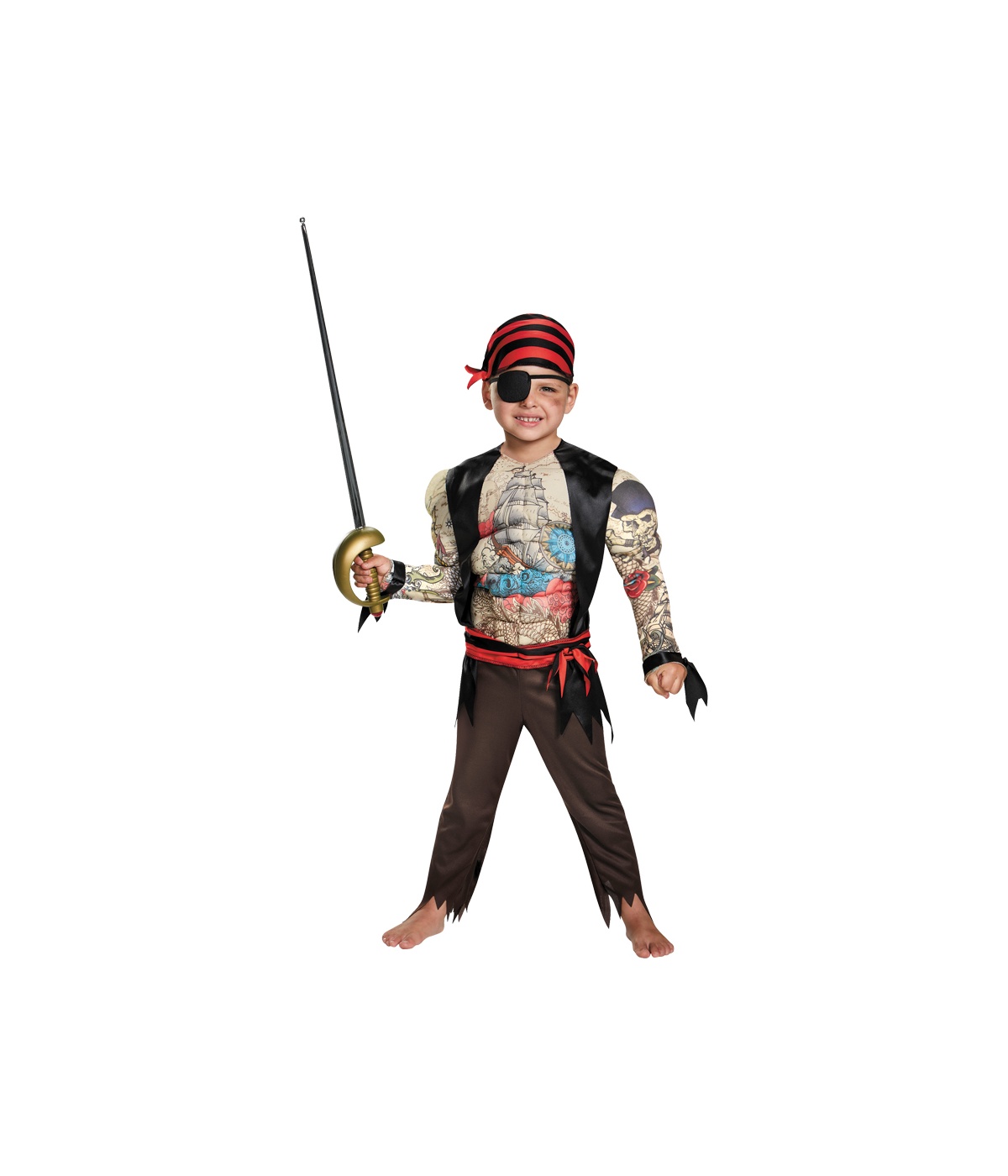  Boys Beefcake Pirate Baby Costume