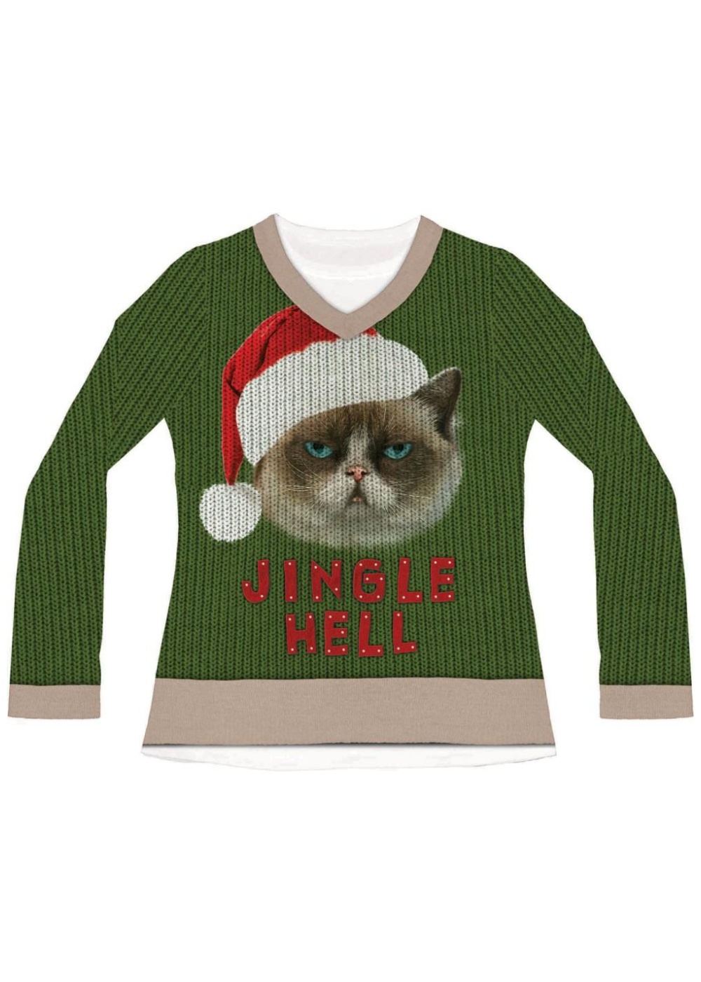 Jingle Hell Cat Ugly Christmas Sweater General Category