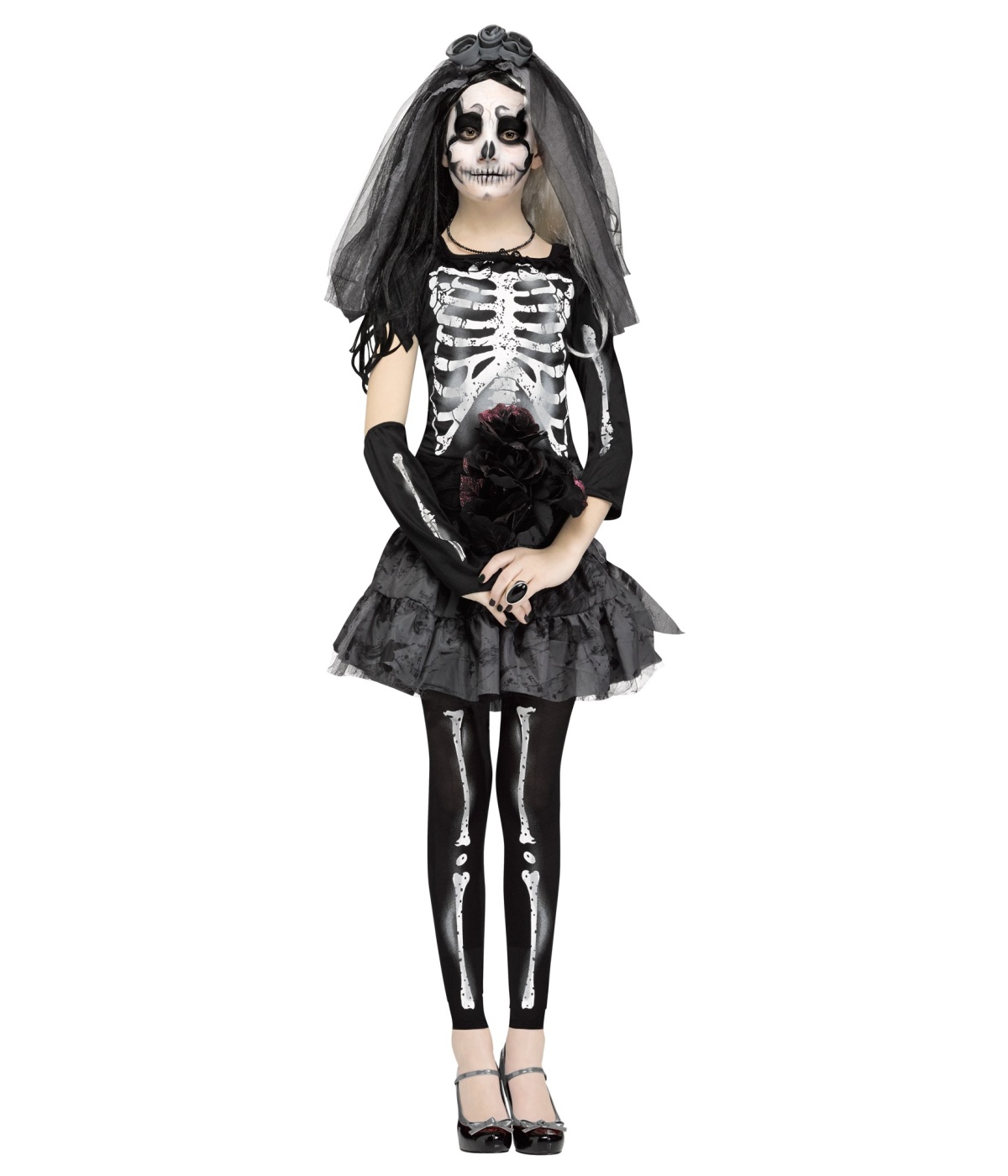  Ghastly Skeleton Bride Costume