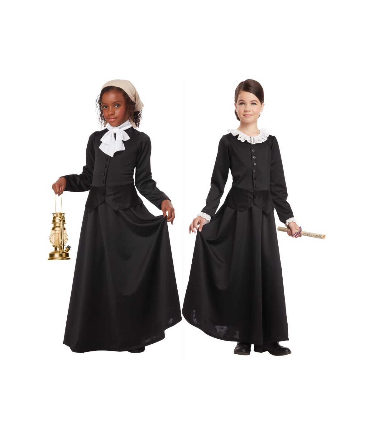  Girls Anthony Harriet Tubman Costume Combo