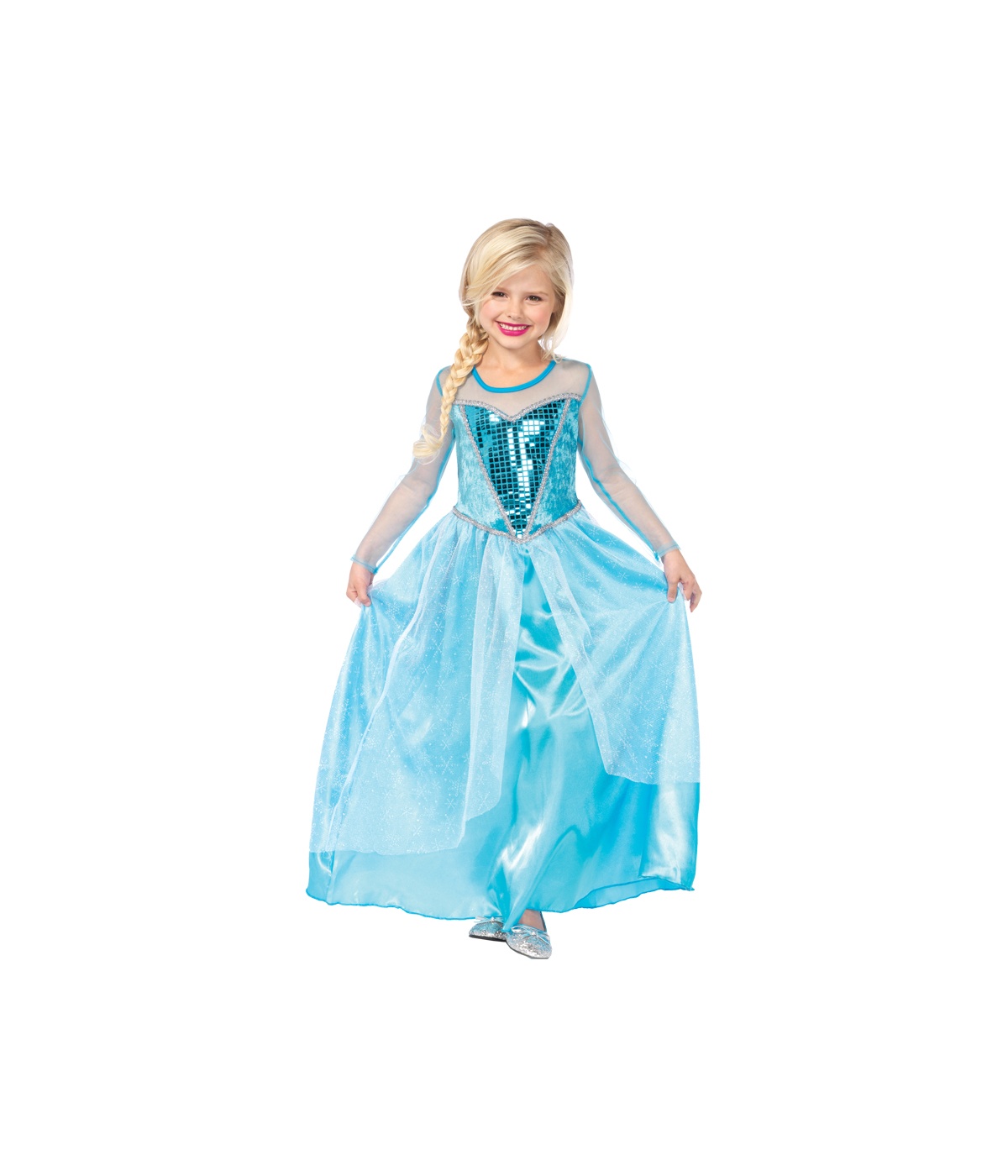  Girls Elsa Frozen Ice Costume
