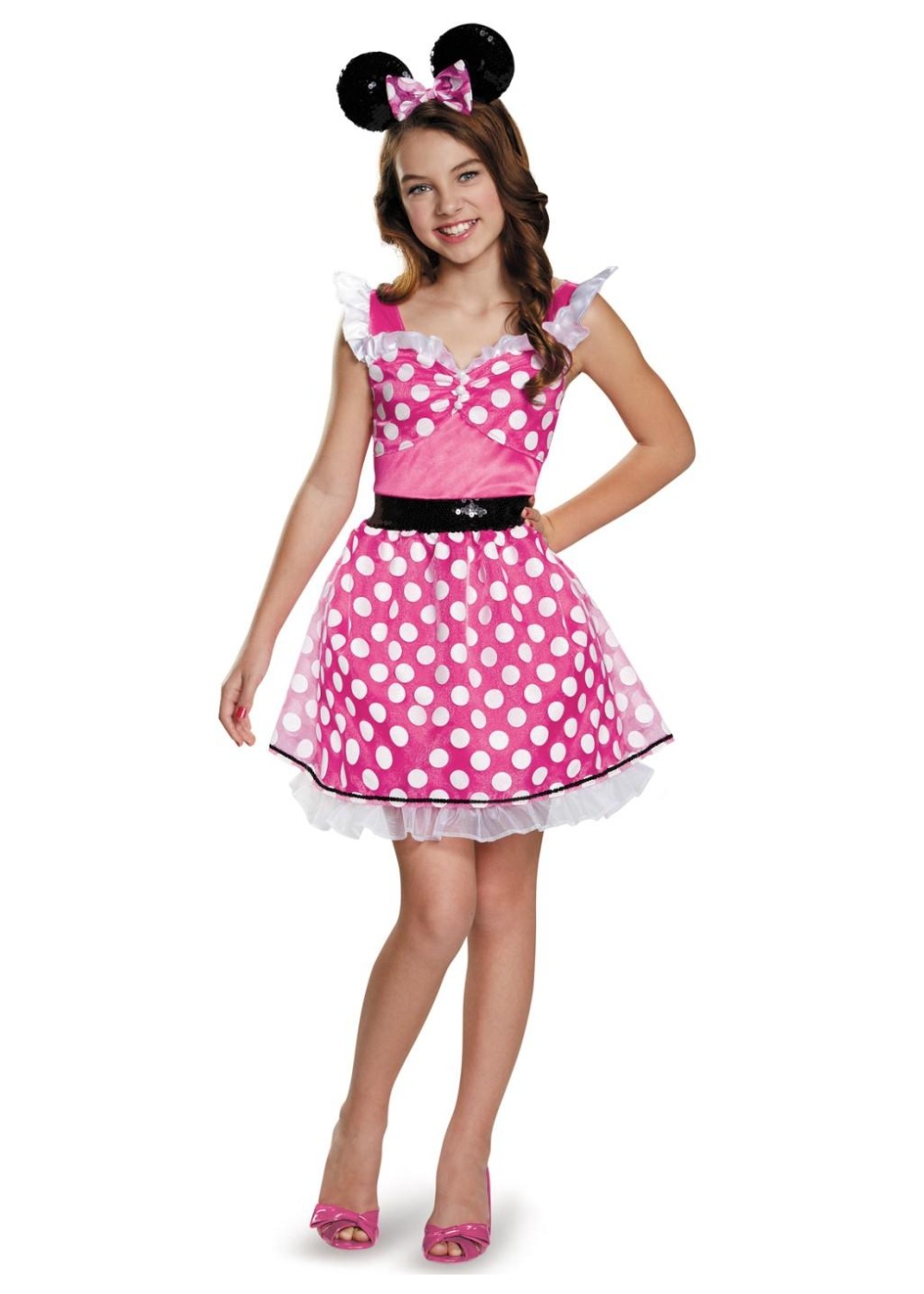  Girls Pink Minnie Mouse Costume