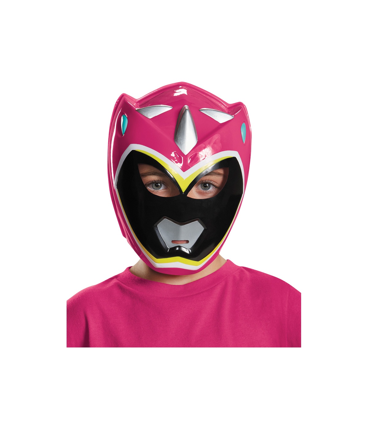 Pink Power Ranger Dino Charge Girls Vacuform Mask Tv Show Costumes