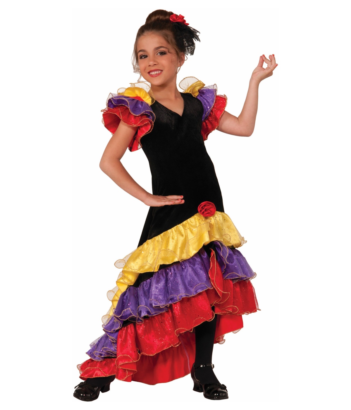  Girls Spanish Dancer Costume
