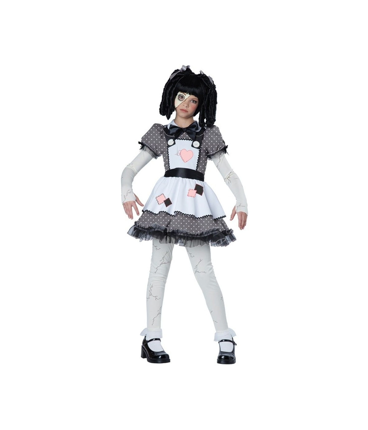  Girls Spooky Haunted Doll Costume