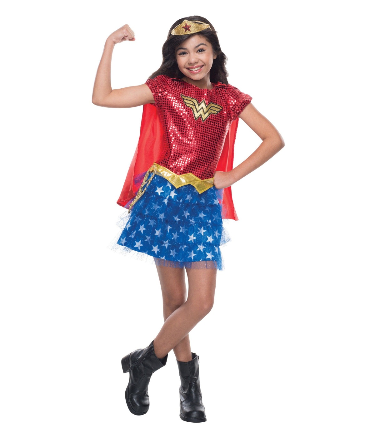Wonder Woman Sequin Girls Costume Superhero Costume