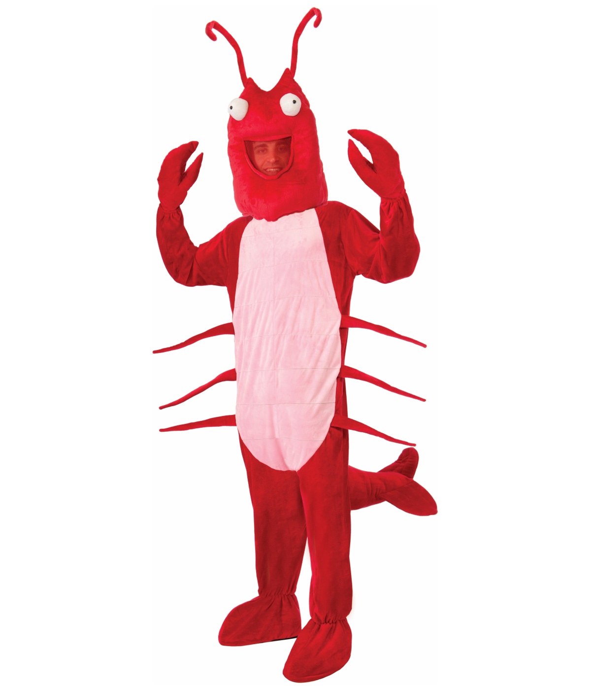  Mens Red Lobster Mascot Costume