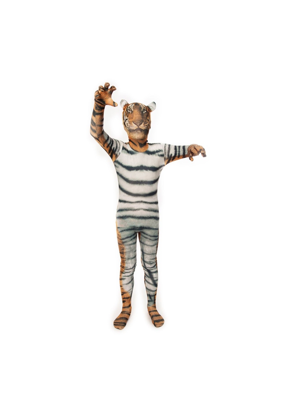  Mens Tiger Morphsuit Costume