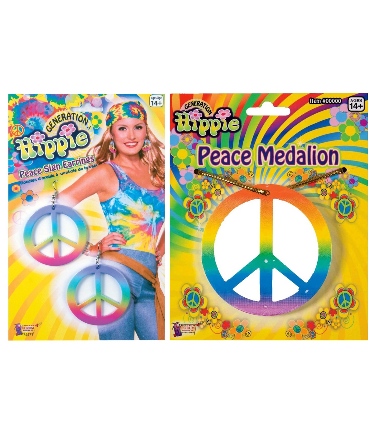  Peaceful Hippie Womens Costume Kit