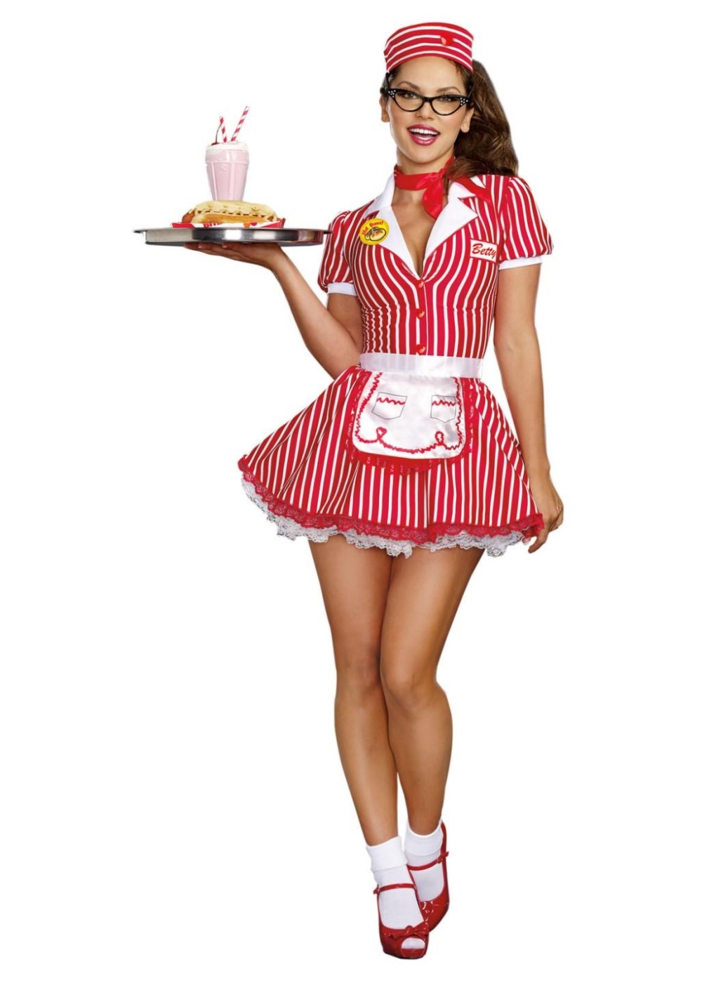  Womens Diner Sweetheart Costume