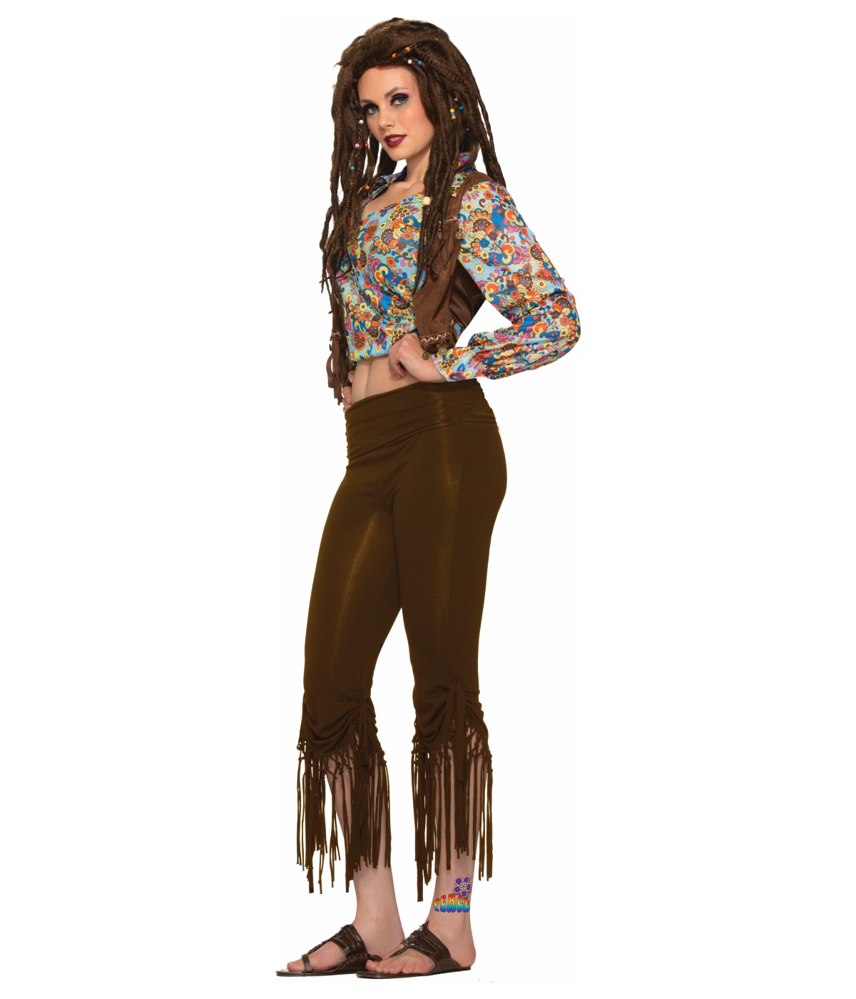 Womens Fringed Hippie Pants