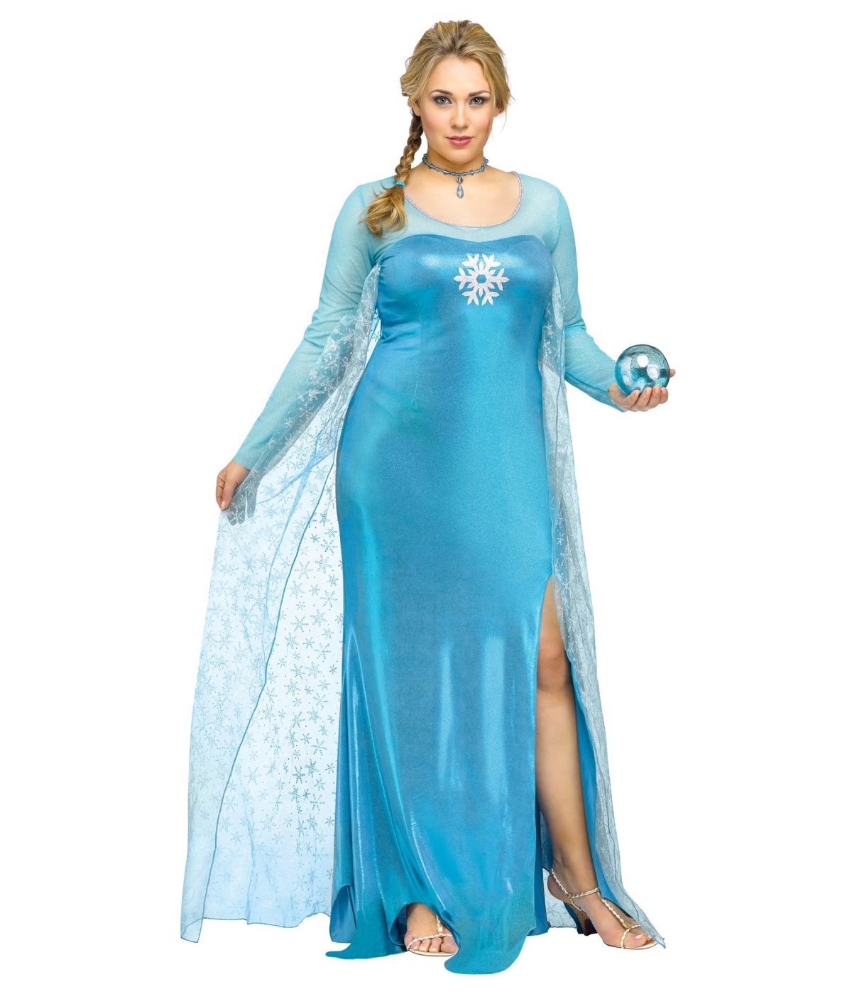 Frozen Icicle Queen Womens Plus size Costume Princess