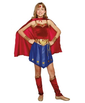 Wonder Cutie Tween Girls Superhero Costume