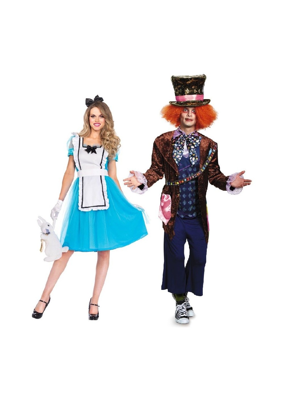 Alice And Mad Hatter Adventures Couples Costume Kit Accessories