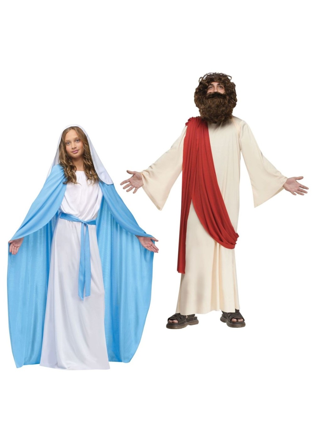 Kids Biblical Jesus Boys And Virgin Mary Girls Costumes