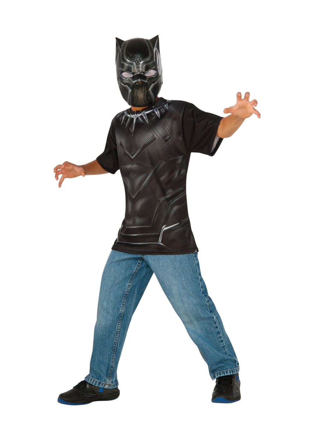 Black Panther Shirt And Mask Boys Set