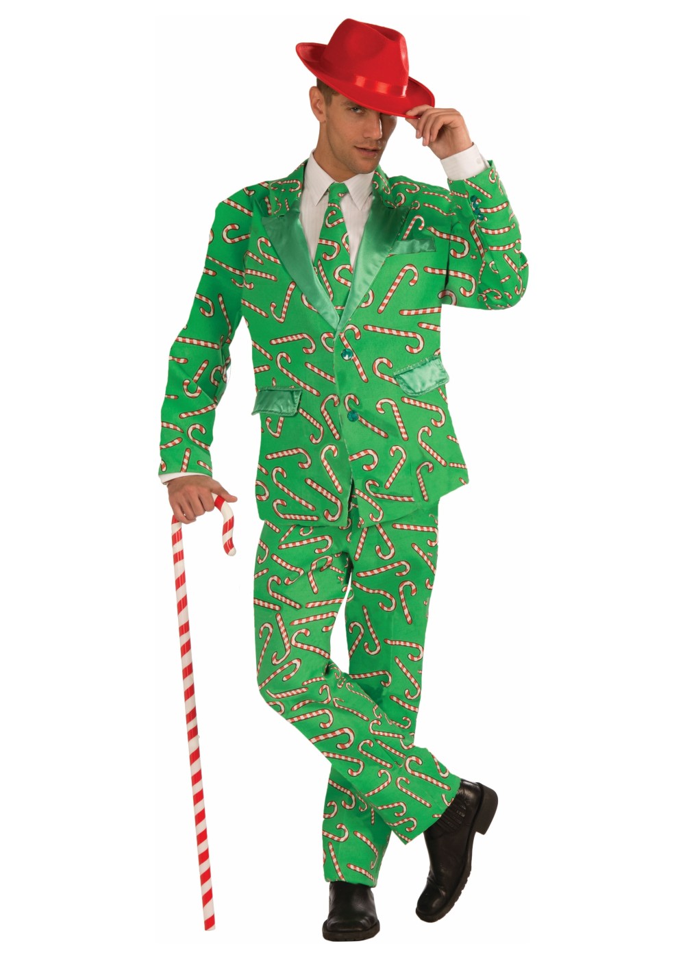 Christmas Candy Cane Men Suit