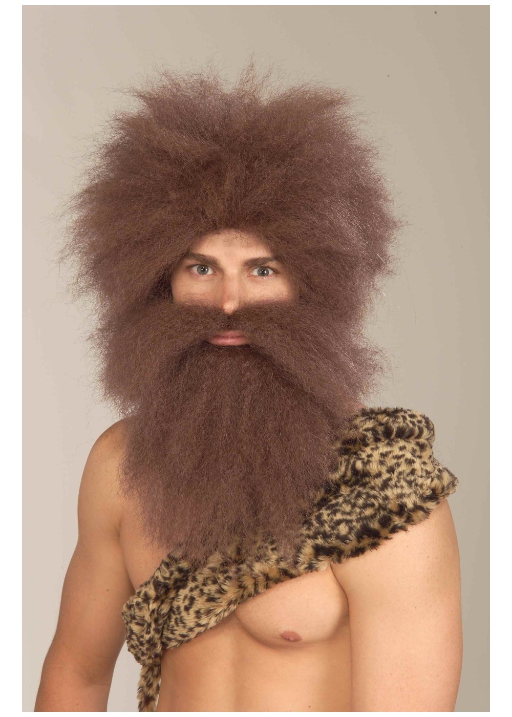 Caveman Wig And Beard Costume Kit