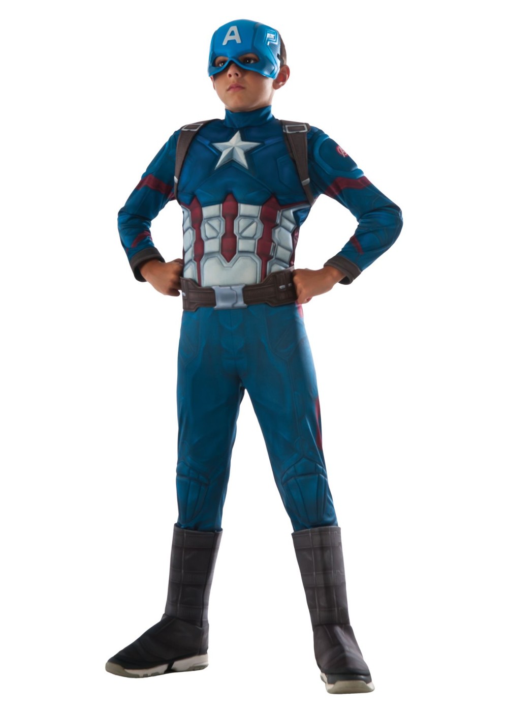 Civil War Captain America Deluxe Boys Costume