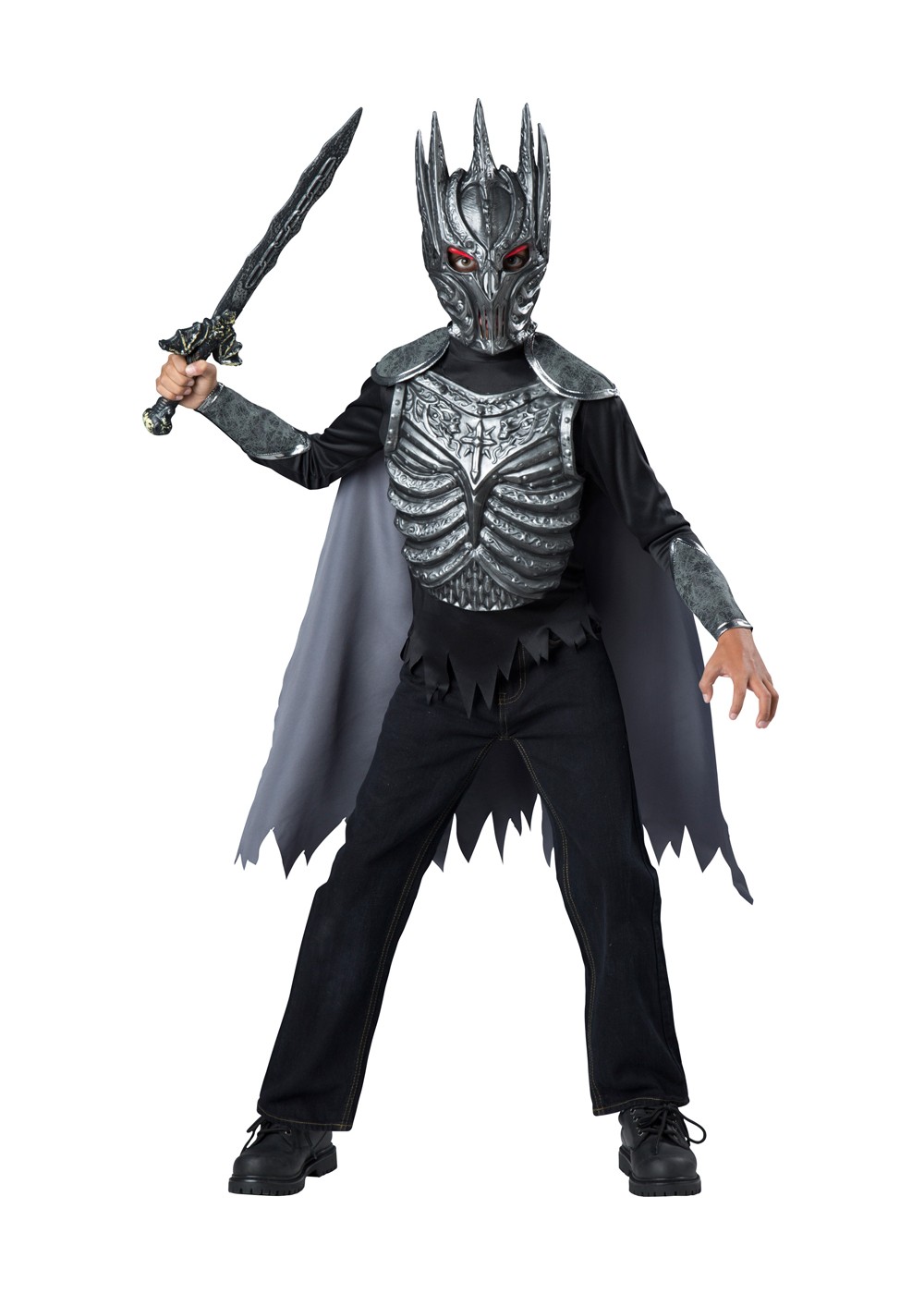 Dark Knight Warrior Fighter Boys Costume