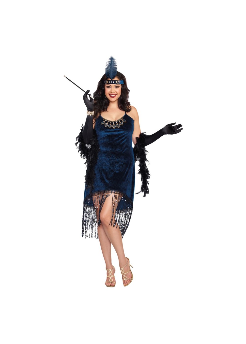 Downton Doll Flapper Plus Size Women Costume