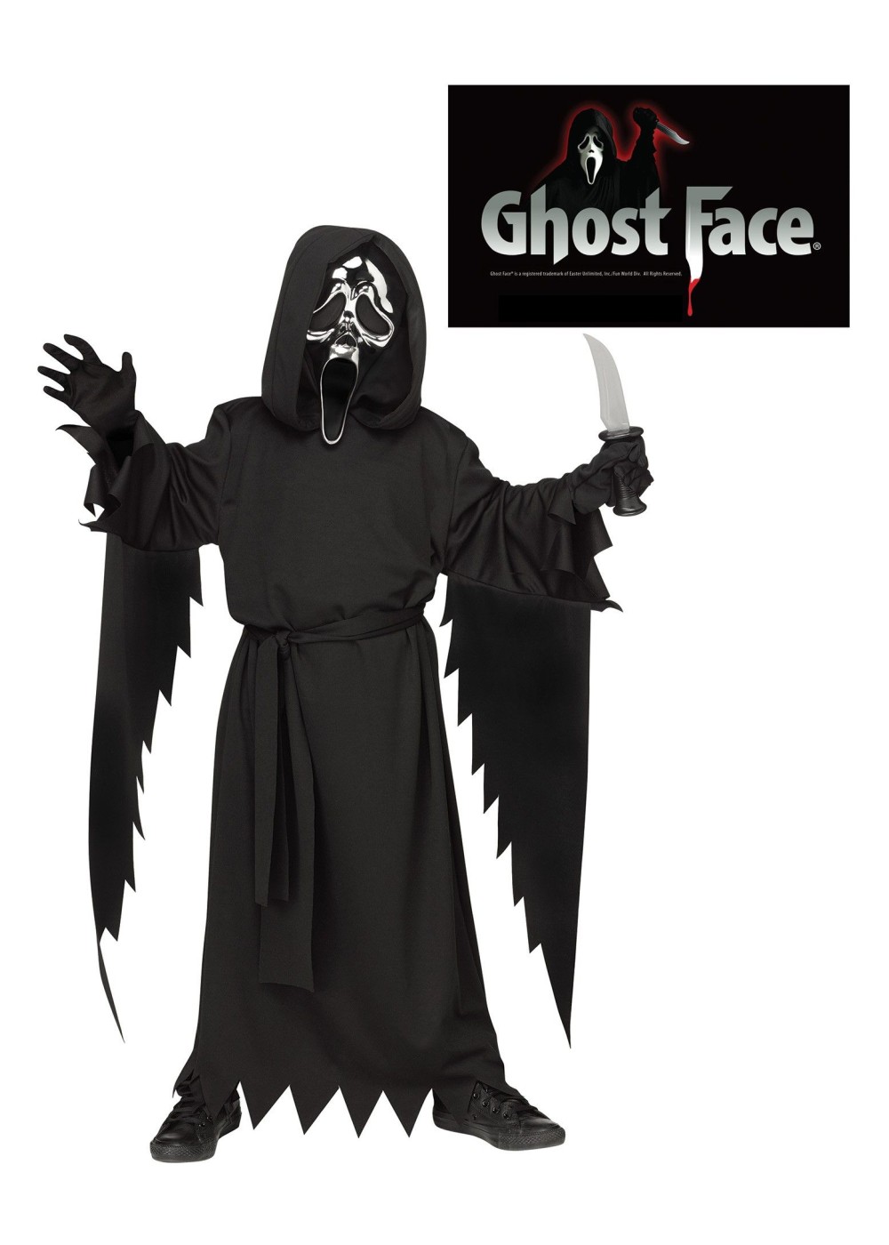 25th Anniversary Ghost Face Boys Costume
