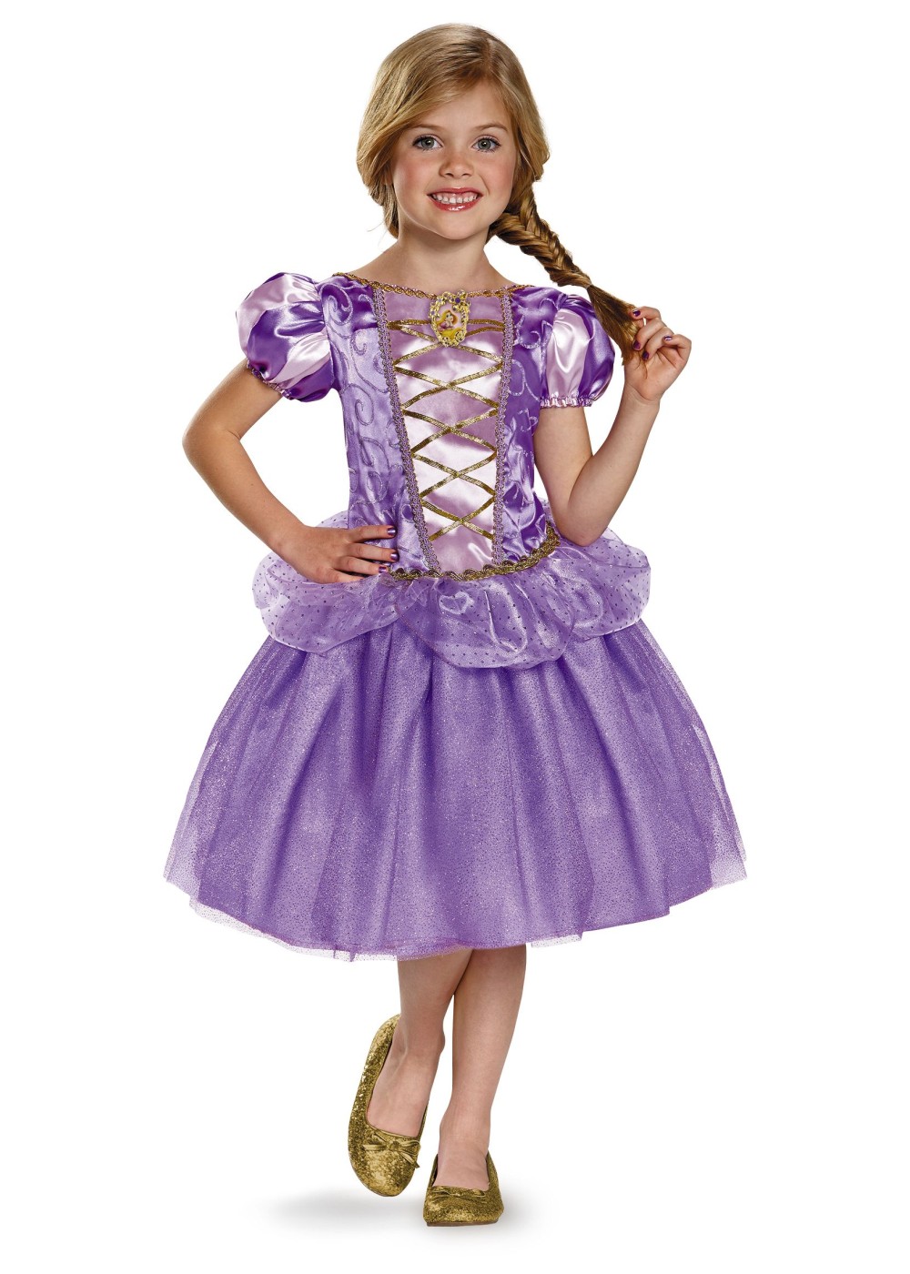 Kids Girls Rapunzel Classic Costume