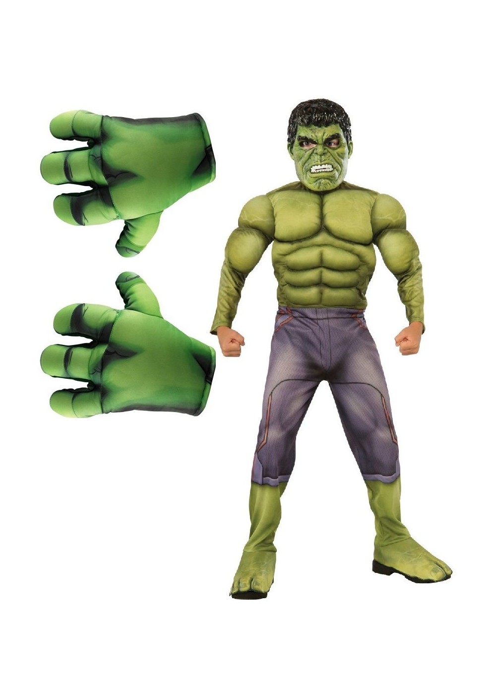 Incredible Hulk Avengers Boy Costume Kit