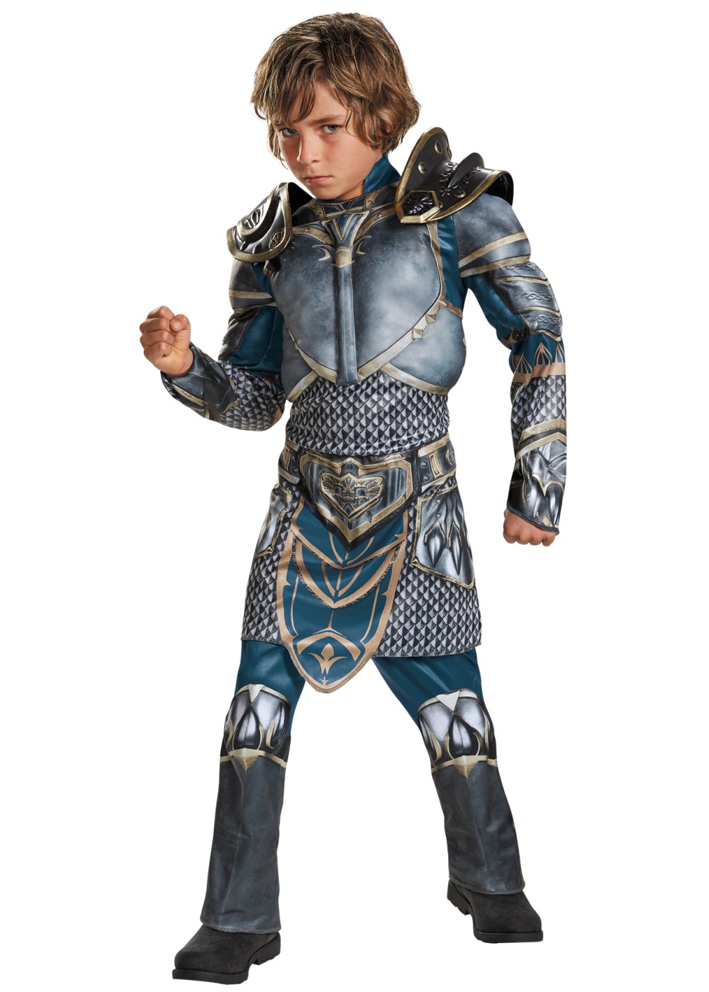 World Of Warcraft Lothar Muscle Boys Costume