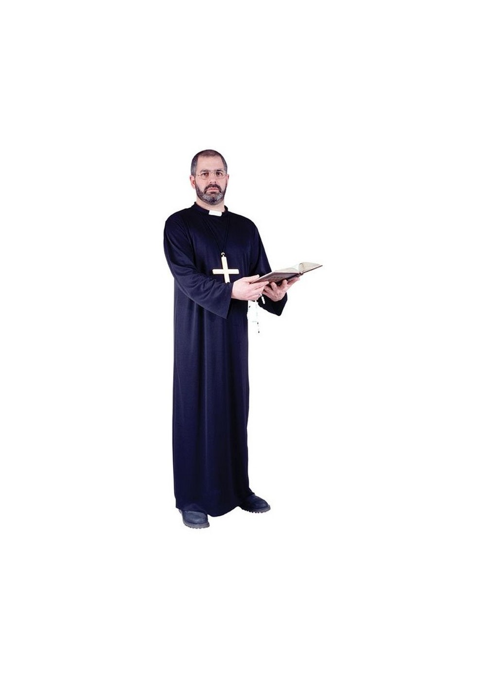 Priest Men Costume And Cross Pendant Set