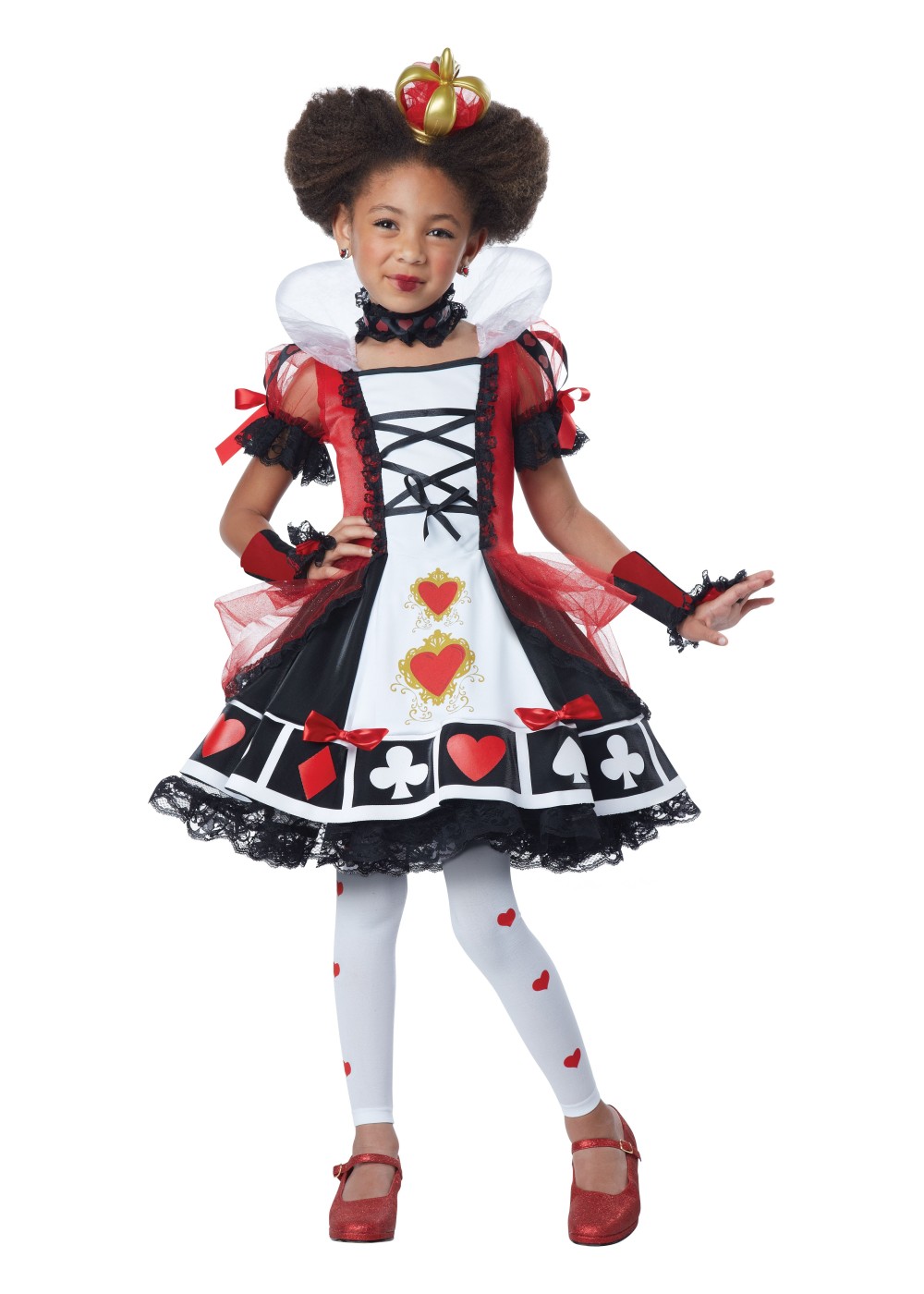 Kids Queen Of Hearts Girls Costume