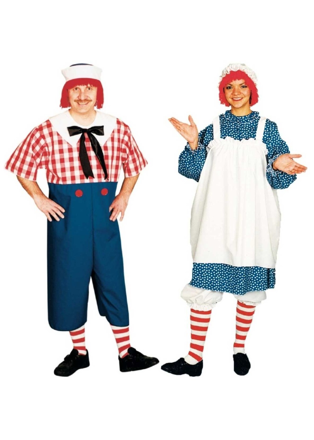 Raggedy Andy And Raggedy Ann Couples Costume Set