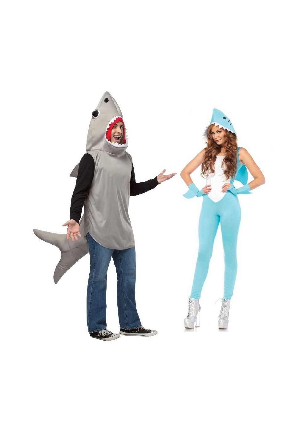 Shark Time Couple Costume Kit